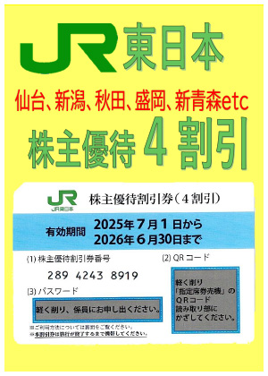 株主優待券２枚買いでさらにお得