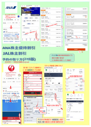 JAL日航,ANA全日空,株主割引,株主優待,予約の取り方
